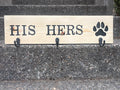 His, Hers, & Paw Sign with Hooks